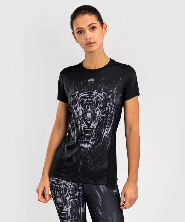 Venum T-Shirt Tiger Dry Tech Women's – Black/Silver