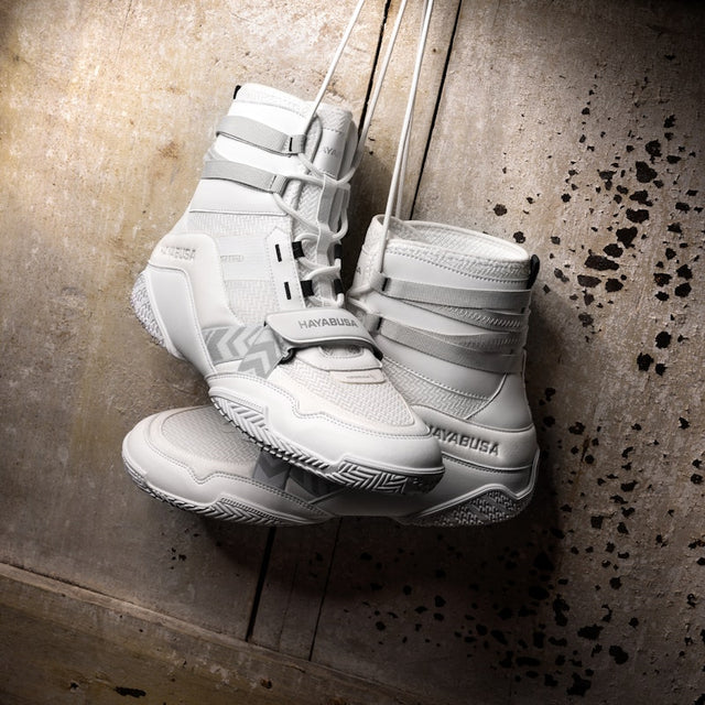 Hayabusa Strike Boxing Shoes - White