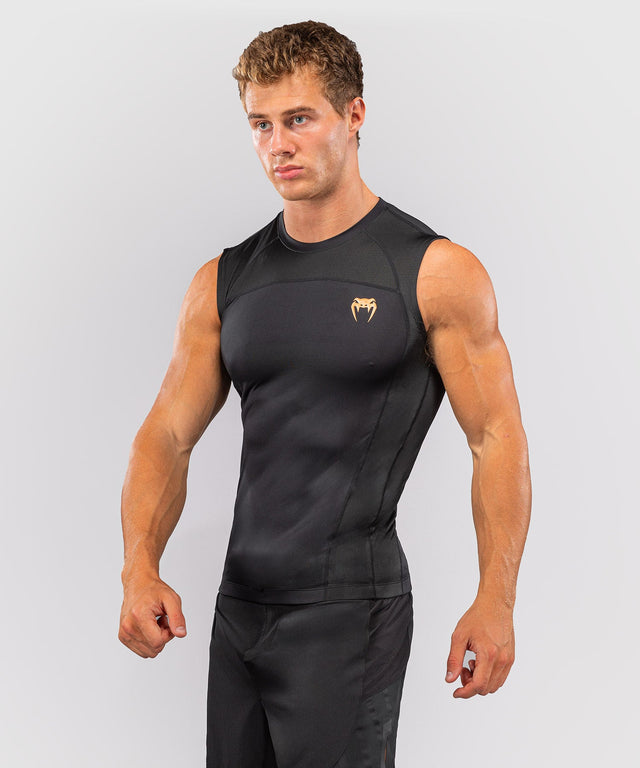 Venum Rashguard G-Fit Revolution Uden ærmer – Sort/Kobber