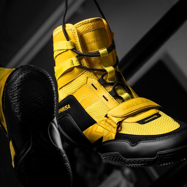Hayabusa Strike Boxing Shoes - Yellow/Black