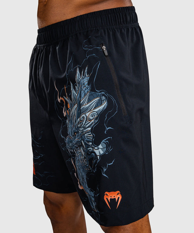 Venum Training shorts Thunder Dragon – Black/Grey/Copper