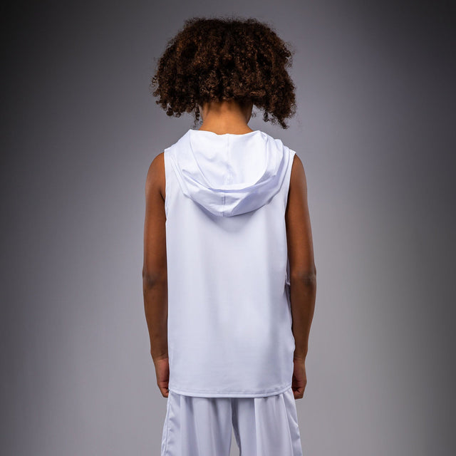 Venum Elite Hoodie Sleeveless Kids – White