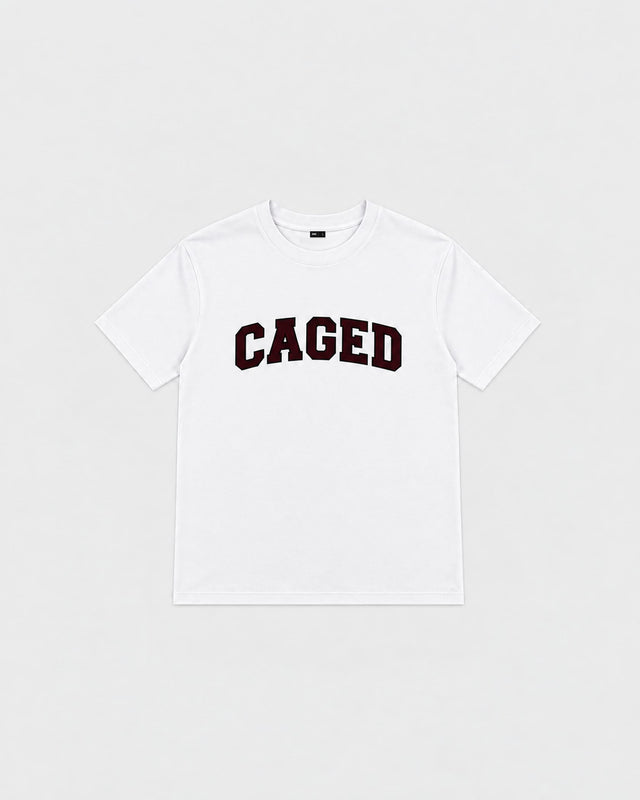 Caged T-Shirt Varsity – White