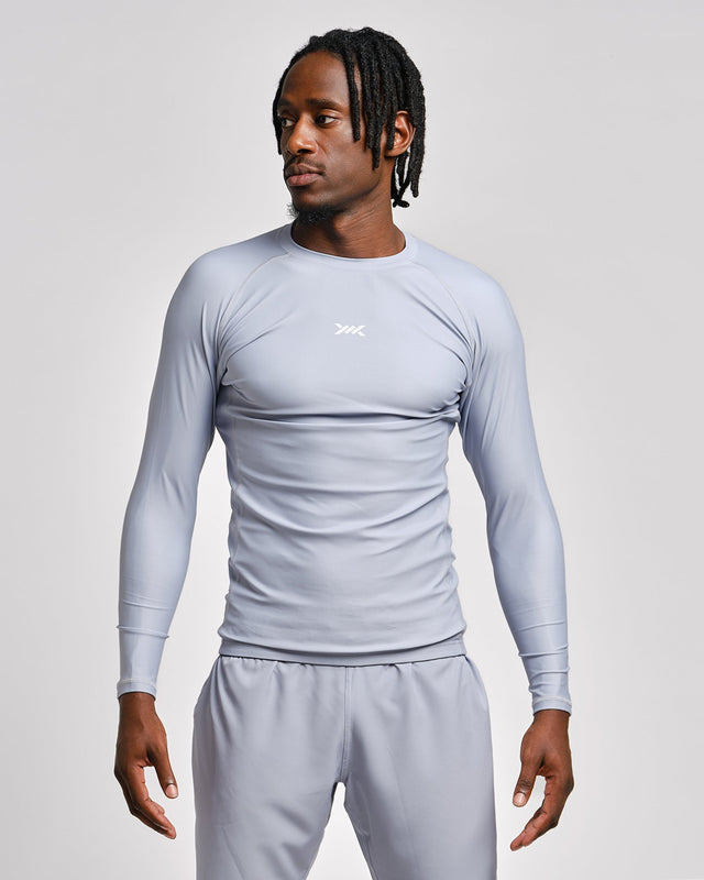 Caged Rashguard Tactical Long Sleeve - Gunmetal Grey