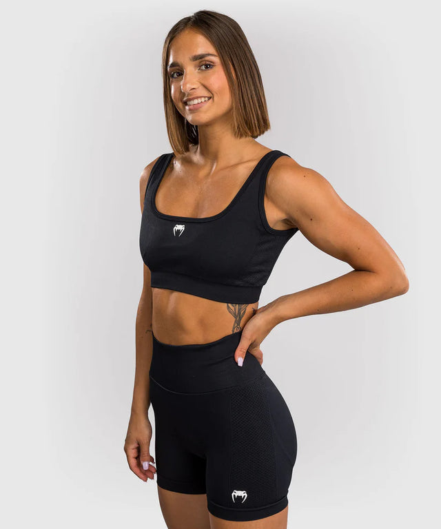 Venum Sculpt Long Sports Bra - Black/White