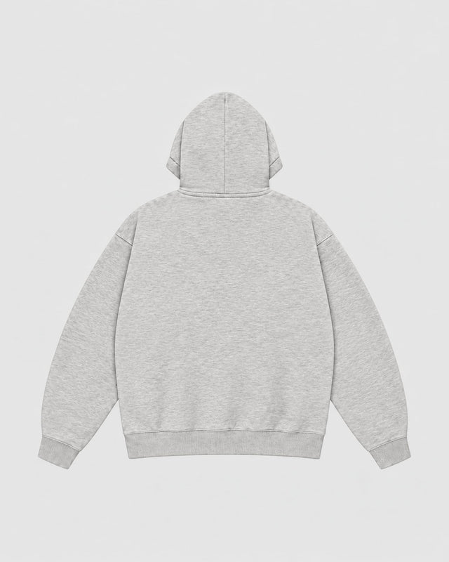 Caged Hoodie Varsity – Grey Marl