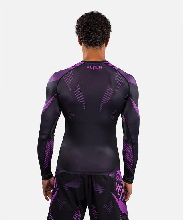 Venum Rashguard No-Gi 6.0 Lange Ärmel – Schwarz/Lila