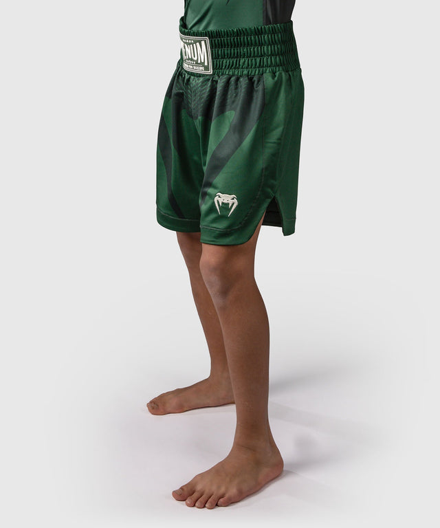 Venum Boxing shorts Attack Kids - Green/Broken White