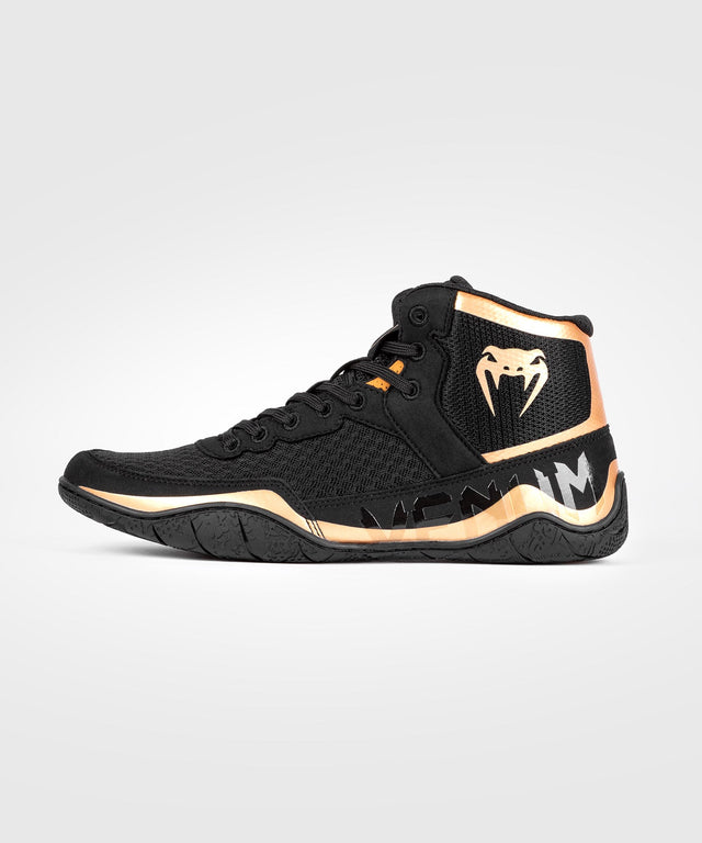 Venum Elite Wrestling shoes – Black/Bronze
