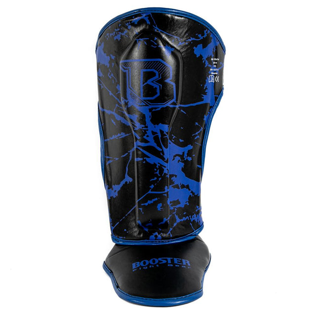 Booster Shin Guards Marble Kids – Black/Blue