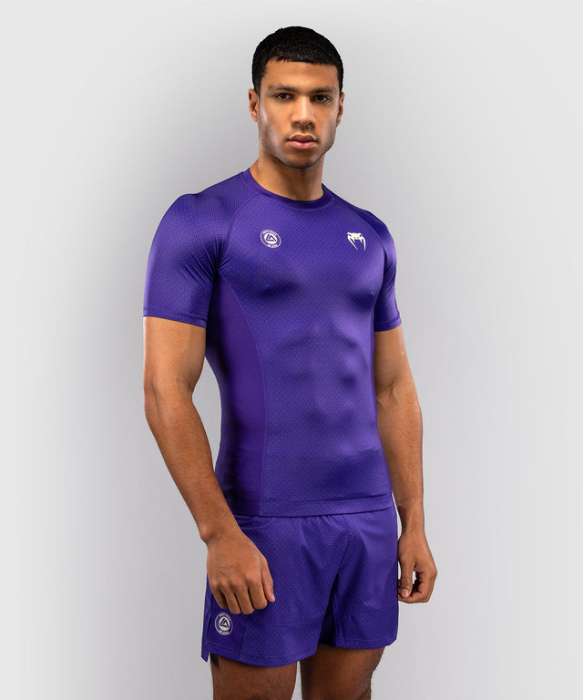 Venum Rashguard x Roger Gracie Academy Short Sleeves – Purple