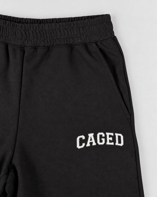 Caged Joggers Varsity – Black
