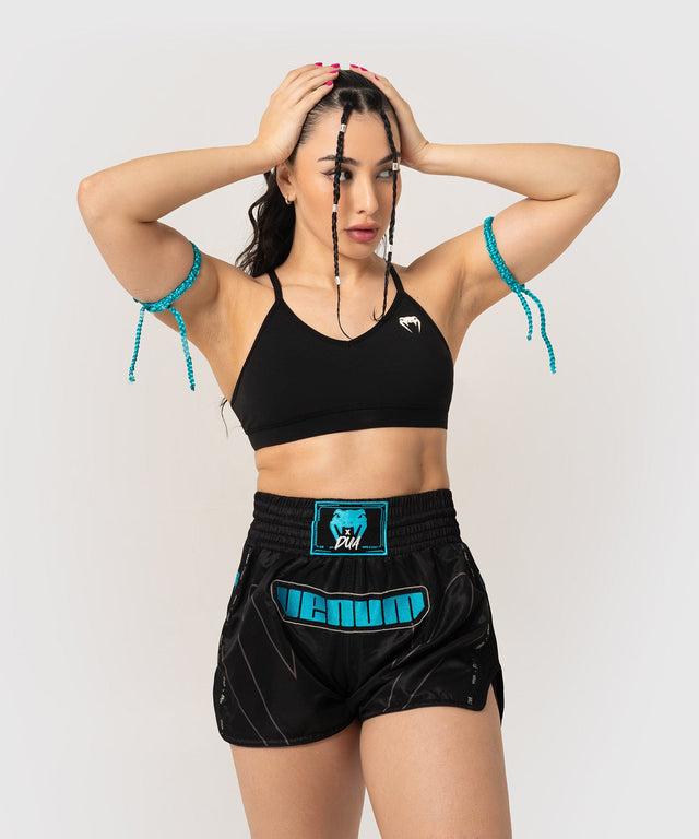 Venum Muay Thai Shorts x Dua – Black/Electric Blue