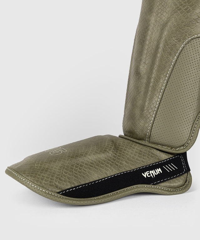 Venum Shin Guards Impact Evo Scales – Army Green