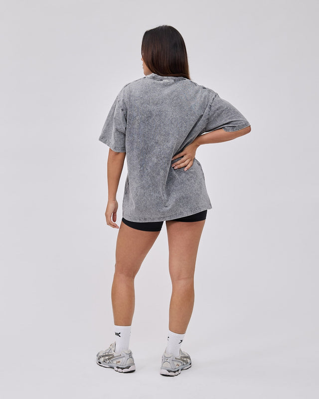 Caged Classic T-shirt - Washed Gray