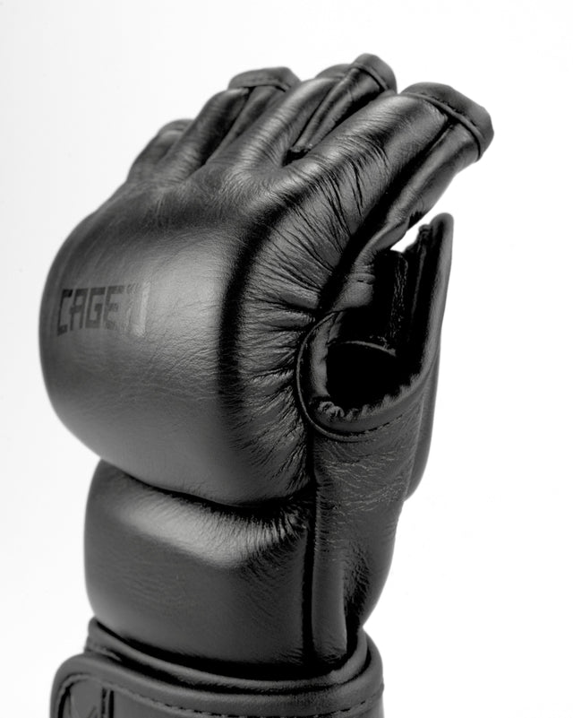 Caged MMA Gloves 'X' Series - Black/Black