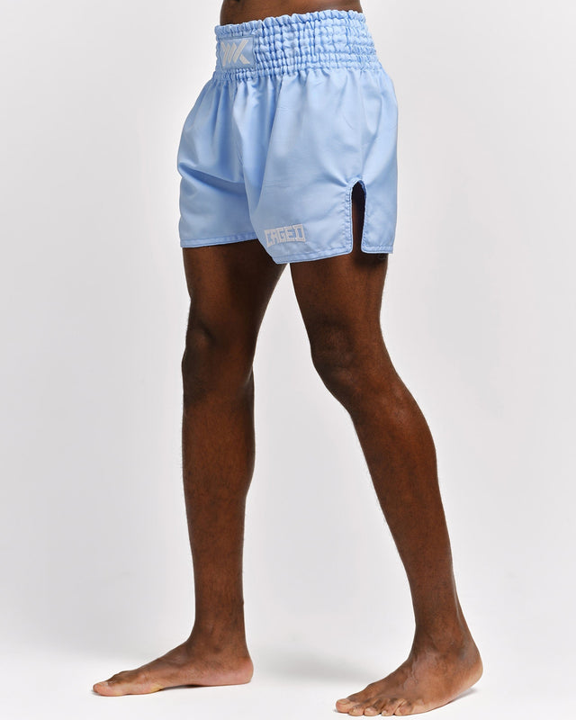 Caged Muay Thai Shorts Classic - Light Blue