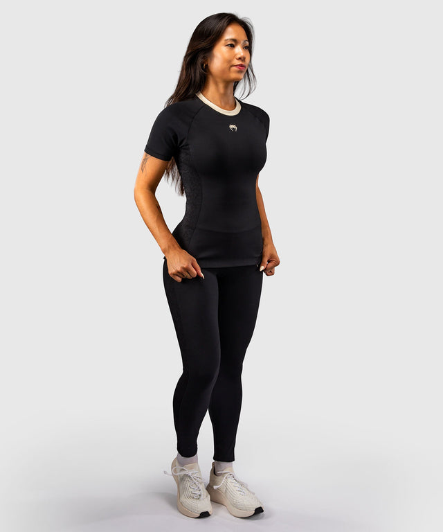 Rashguard Venum Viper maniche corte da donna – Nero