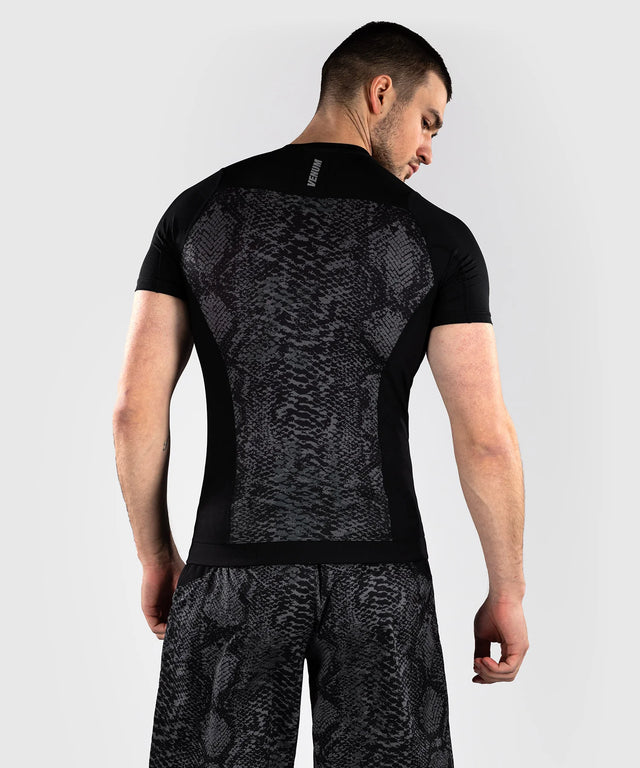 Venum Rashguard Short Sleeves G-Fit Scales - Black/Grey