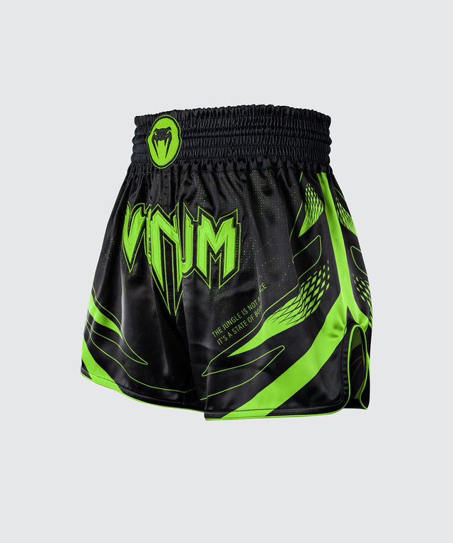 Venum Muay Thai Shorts Amazonia Reborn - Zwart/Groen