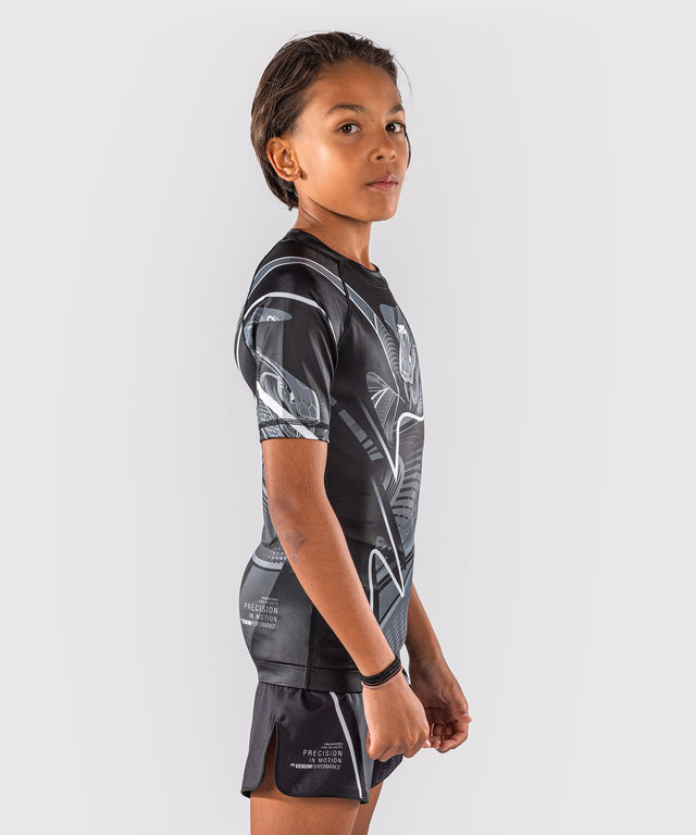Rashguard Venum Crimson Viper 2.0 Mangas Curtas Criança – Preto/Cinzento