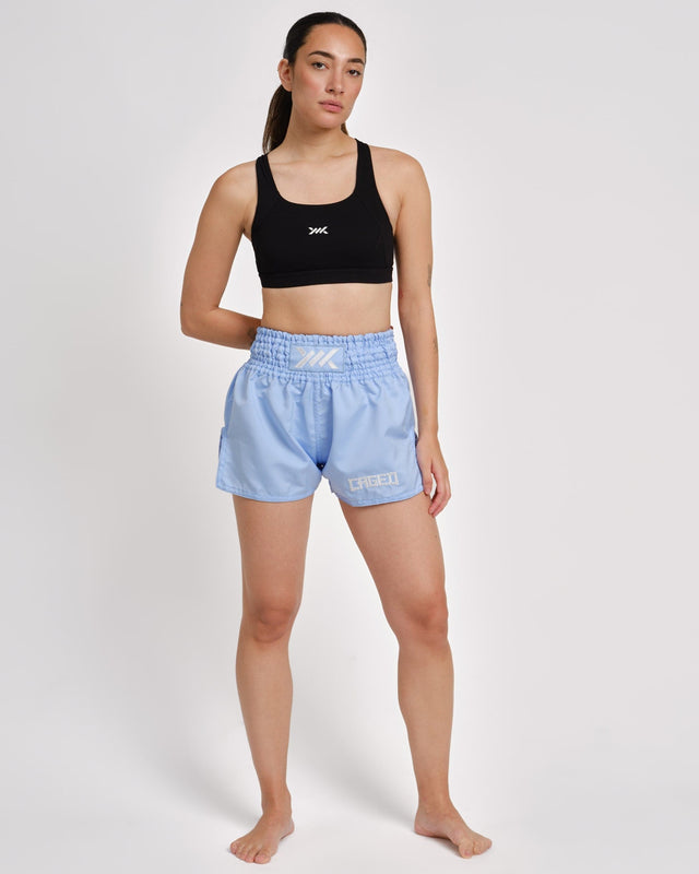 Caged Classic Muay Thai Shorts - Light Blue