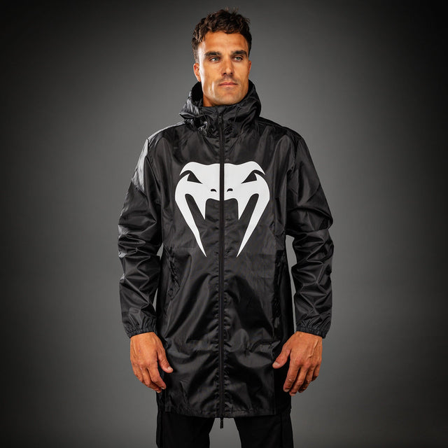 Venum MX Basics Lange Regenjas - Zwart/Wit