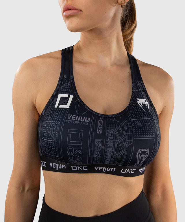 Venum Karate Combat Sports bra – Black/Grey