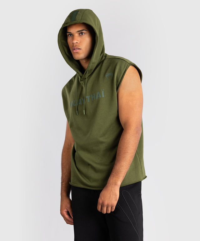 Venum Hoodie Muay Thai VT Sleeveless – Military Green