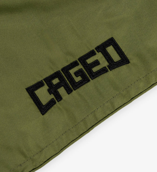 Caged Classic Muay Thai Shorts - Army Green