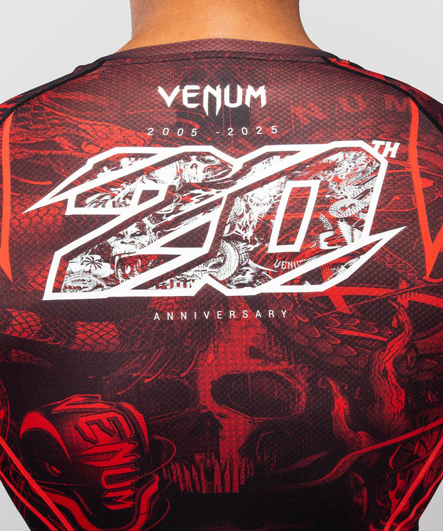Venum Rashguard 20th Anniversary Long Sleeves – Black/Red