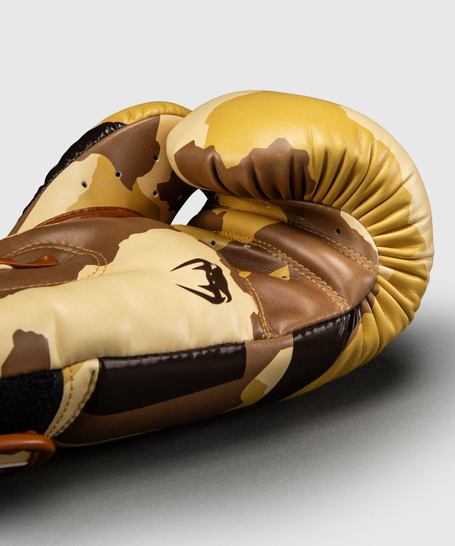 Venum Luvas de boxe Elite – Bege-claro/Castanho