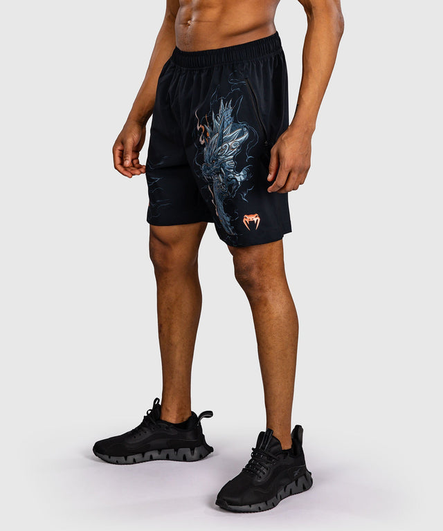 Venum Training shorts Thunder Dragon – Black/Grey/Copper