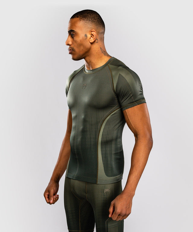 Venum Rashguard Stealth Short Sleeves – Khaki/Army Green