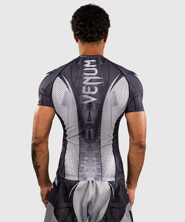 Venum Rashguard Galactic 3.0 Short Sleeves – Off-white/Black