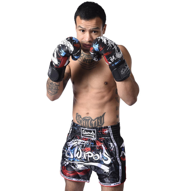 8 WEAPONS Muay Thai Shorts Cut Like A Blade 2.0 – Black