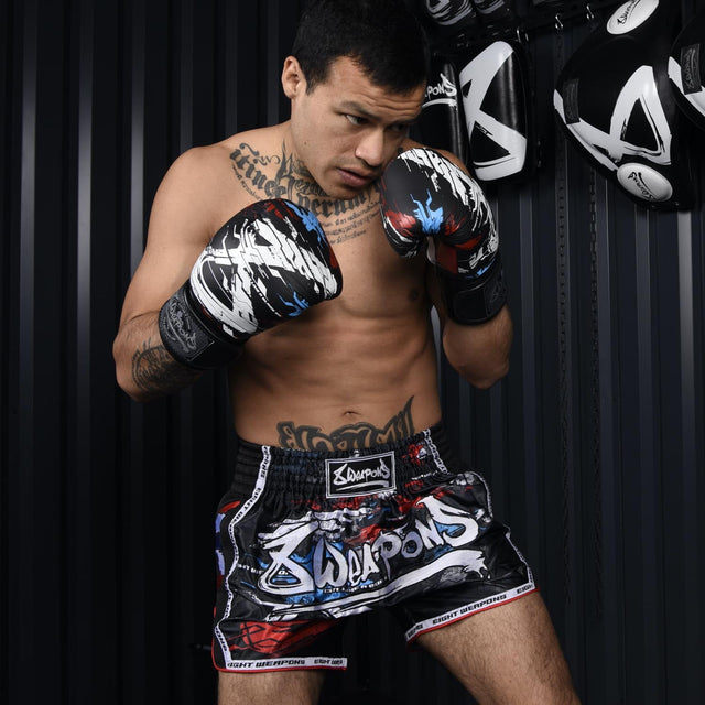 8 WEAPONS Muay Thai Shorts Cut Like A Blade 2.0 – Black