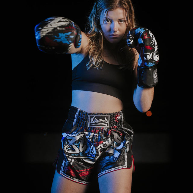 8 WEAPONS Muay Thai Shorts Cut Like A Blade 2.0 – Black