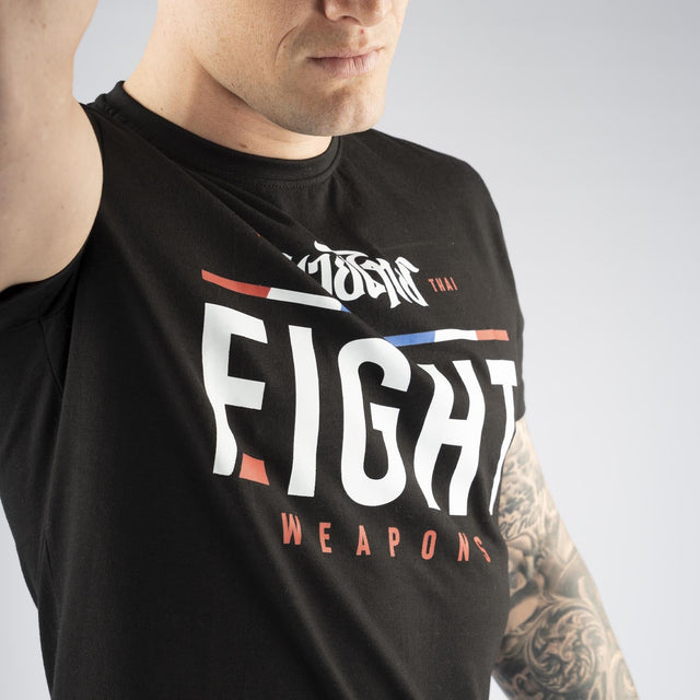 8 WEAPONS T-shirt The Fight – Black