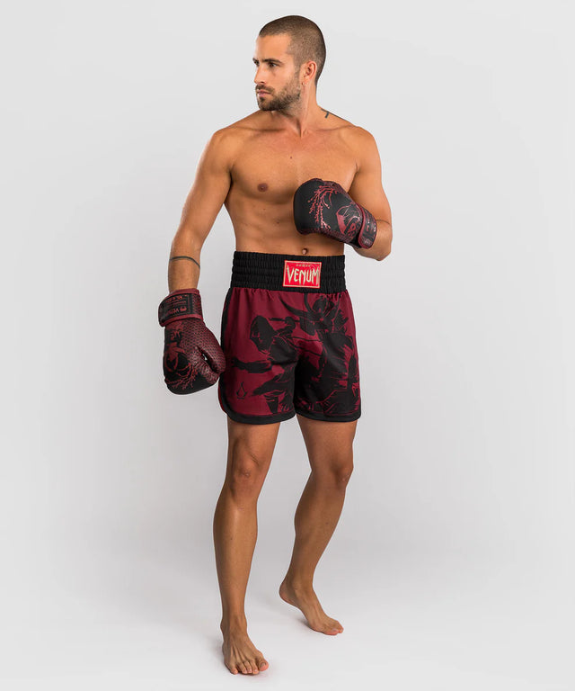 Venum x Assassin's Creed Shadows Boxing Shorts - Burgundy/Black