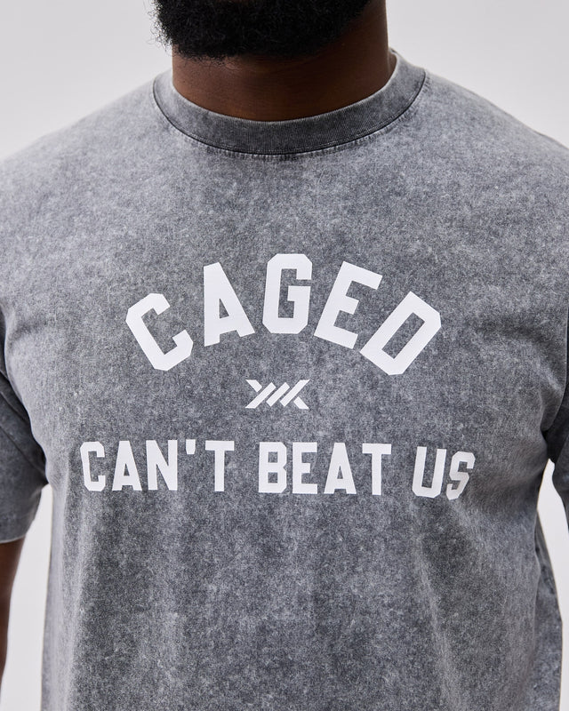 Caged Club T-shirt - Washed Gray