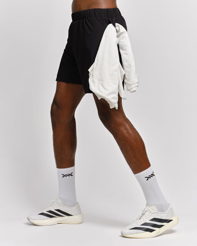 Caged 2-in-1 Running Shorts Stride - Black