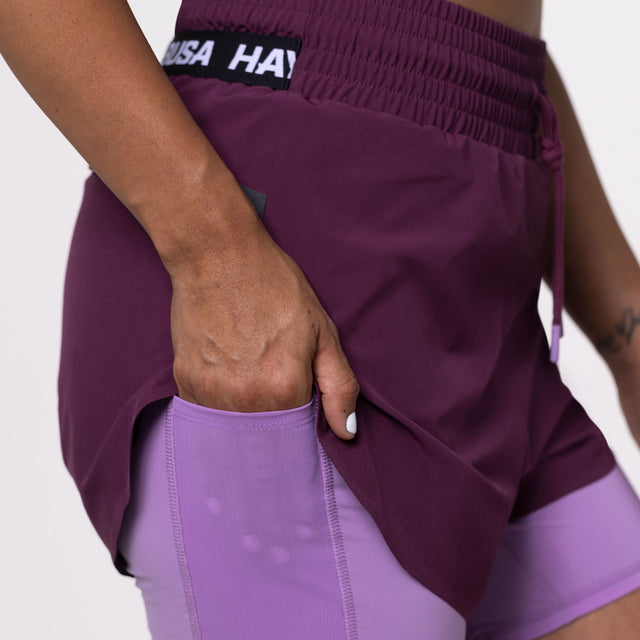 Hayabusa Women's Training Shorts – Wine