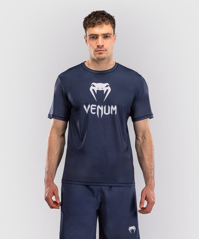 Venum T-Shirt Classic Dry Tech – Navy/White