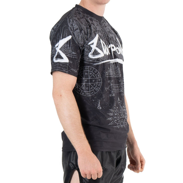 8 WEAPONS T-Shirt Hanuman Yant – Black/Grey
