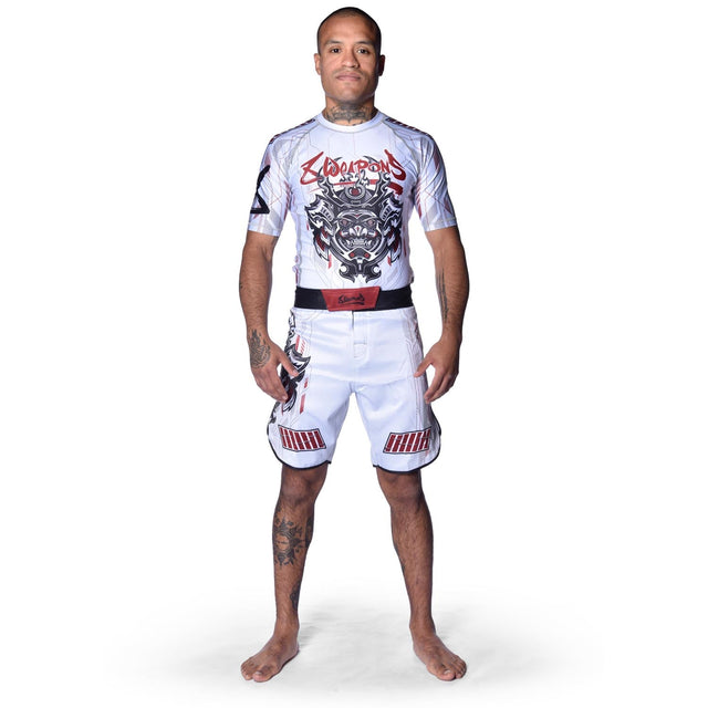 8 WEAPONS MMA Shorts Samurai 2.0 – White/Red