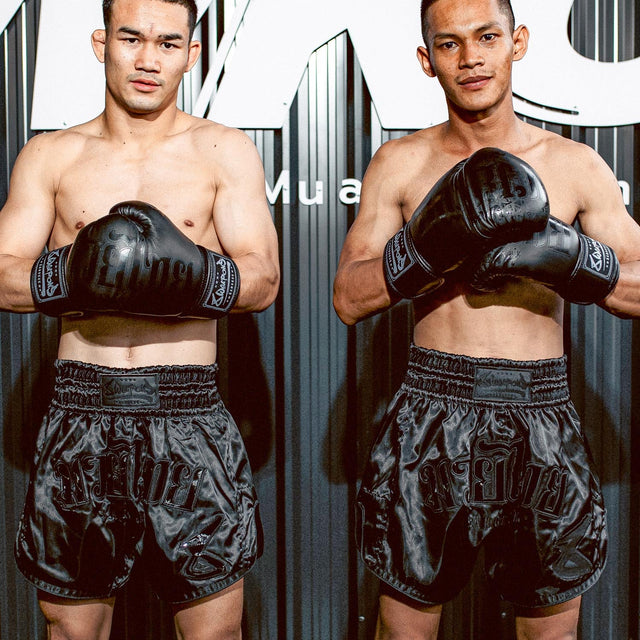 8 WEAPONS Muay Thai Shorts Bangkok – Black
