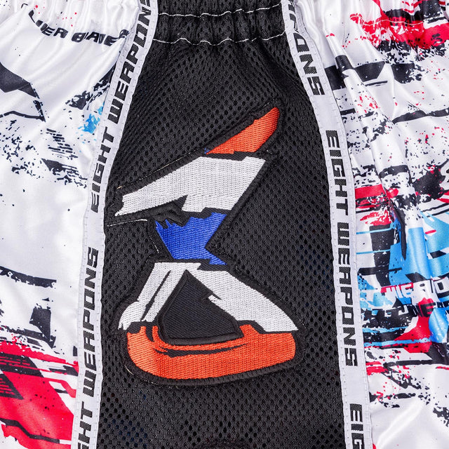 8 WEAPONS Muay Thai Shorts Cut Like A Blade 2.0 – White