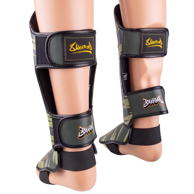 8 WEAPONS Shin guards Beastial Viper – Khaki