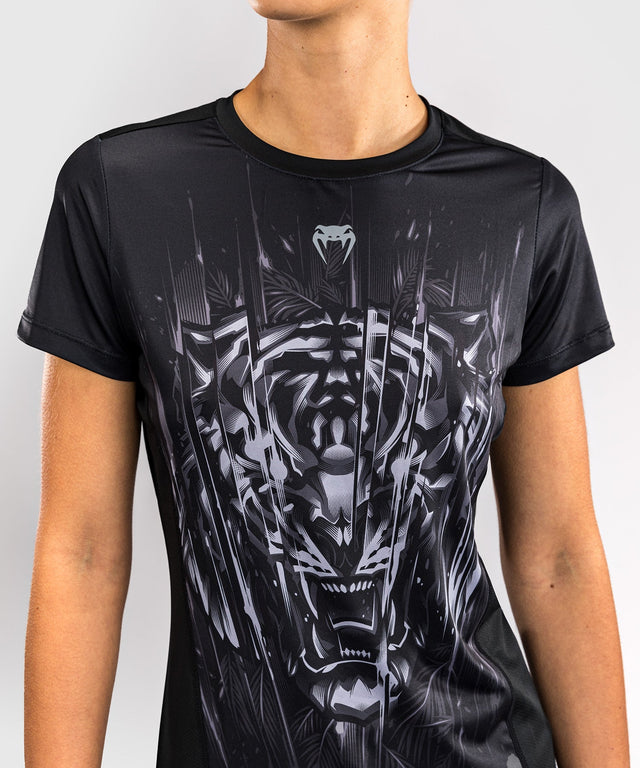 Venum T-Shirt Tiger Dry Tech Women's – Black/Silver